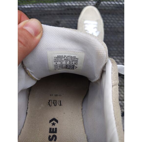 Converse One Star Ox Sz W10 M8 Suede OG 1 Retro Low Off Cream Leather - Picture 9 of 9